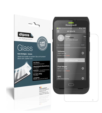 Matte Displayschutzfolie von dipos passend für Honeywell CT40, 9H kratzfest und blasenfrei montiert