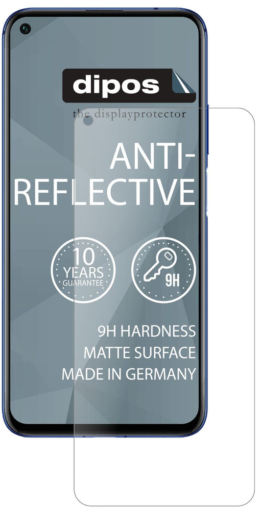 Matte Displayschutzfolie von dipos passend für Honor 20 Pro, 9H kratzfest und blasenfrei montiert