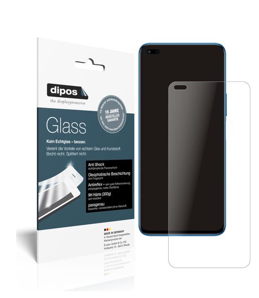 Matte Displayschutzfolie von dipos passend für Honor 50 Lite, 9H kratzfest und blasenfrei montiert
