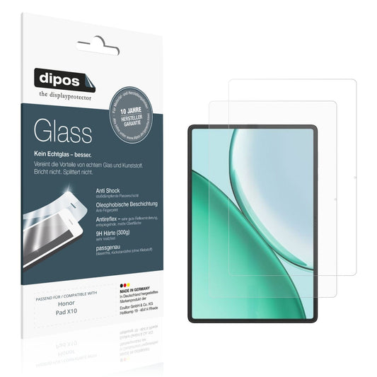 Matte Displayschutzfolie von dipos passend für Honor Pad X10, 9H kratzfest und blasenfrei montiert