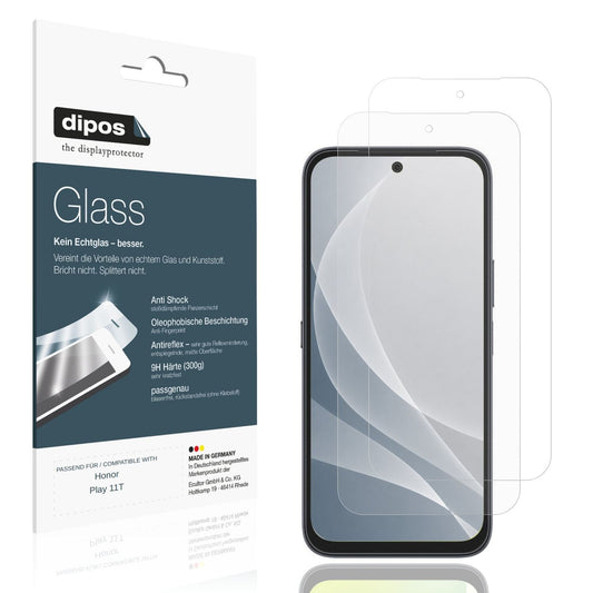Matte Displayschutzfolie von dipos passend für Honor Play 11T, 9H kratzfest und blasenfrei montiert