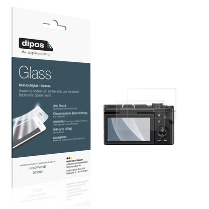 Matte Displayschutzfolie von dipos passend für HOOPWNE DC089, 9H kratzfest und blasenfrei montiert