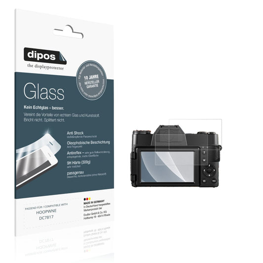 Matte Displayschutzfolie von dipos passend für HOOPWNE DC7817, 9H kratzfest und blasenfrei montiert