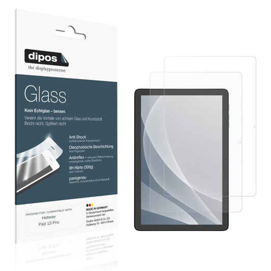 Matte Displayschutzfolie von dipos passend für Hotwav Pad 13 Pro, 9H kratzfest und blasenfrei montiert