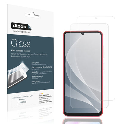 Matte Displayschutzfolie von dipos passend für Hotwav X26 Ultra, 9H kratzfest und blasenfrei montiert