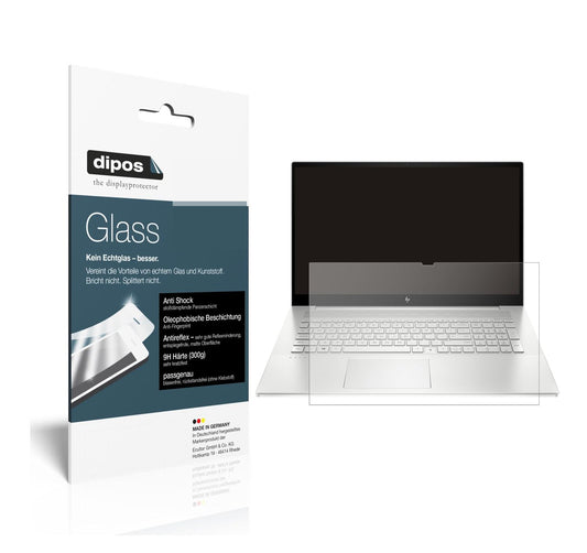 Matte Displayschutzfolie von dipos passend für HP Envy 17-CG1567NG, 9H kratzfest und blasenfrei montiert