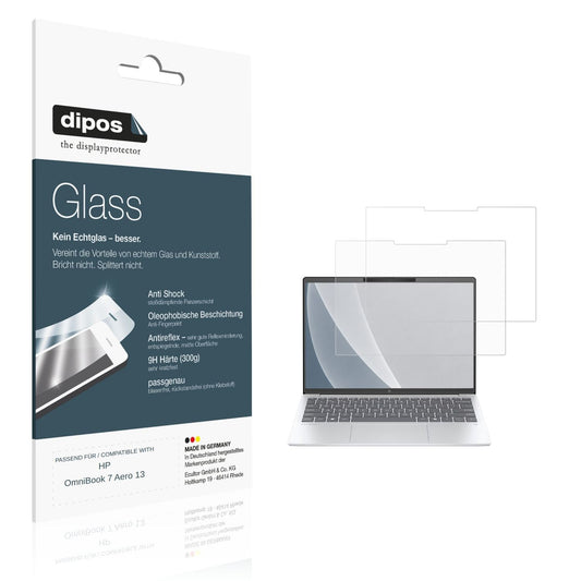 Matte Displayschutzfolie von dipos passend für HP OmniBook 7 Aero 13, 9H kratzfest und blasenfrei montiert