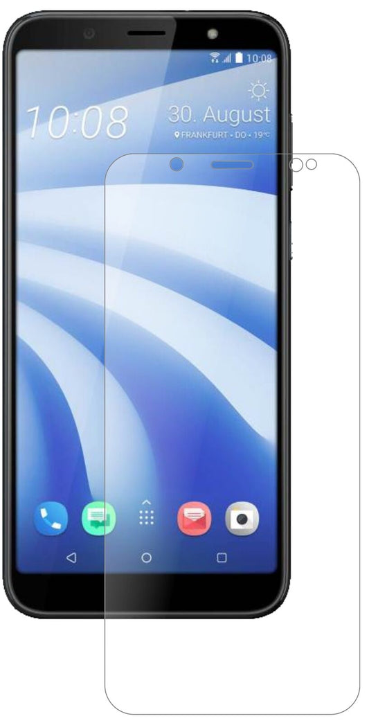 Matte Displayschutzfolie von dipos passend für HTC U12 Life, 9H kratzfest und blasenfrei montiert