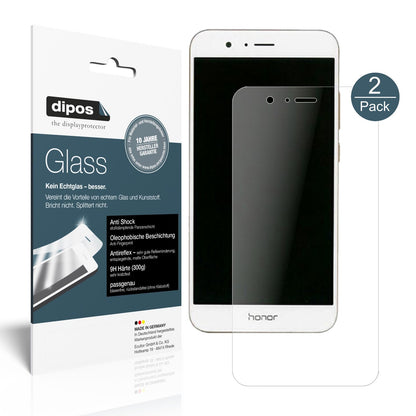 Matte Displayschutzfolie von dipos passend für Huawei Honor V9, 9H kratzfest und blasenfrei montiert