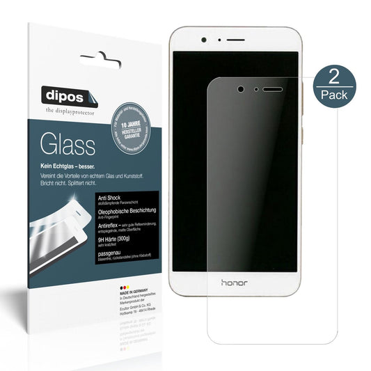 Matte Displayschutzfolie von dipos passend für Huawei Honor V9, 9H kratzfest und blasenfrei montiert