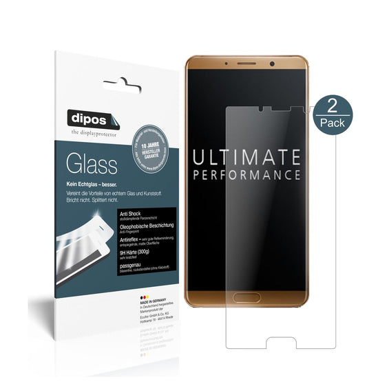 Matte Displayschutzfolie von dipos passend für Huawei Mate 10, 9H kratzfest und blasenfrei montiert