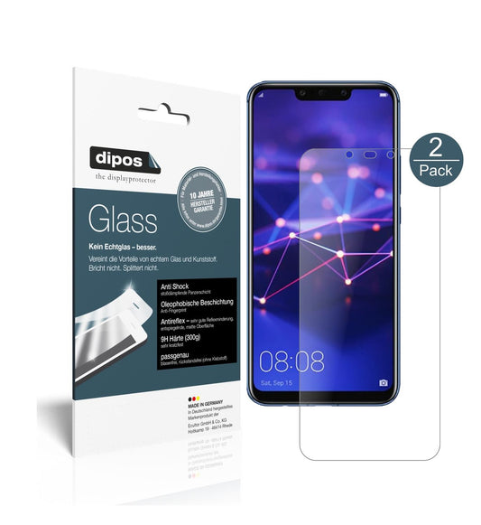 Matte Displayschutzfolie von dipos passend für Huawei Mate 20 Lite, 9H kratzfest und blasenfrei montiert