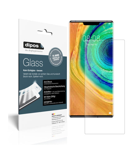 Matte Displayschutzfolie von dipos passend für Huawei Mate 30 Pro, 9H kratzfest und blasenfrei montiert