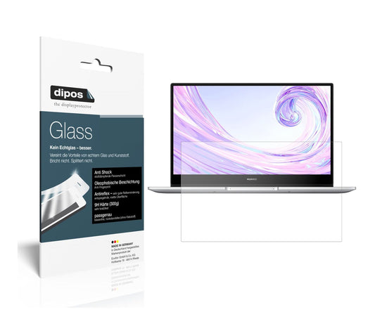 Matte Displayschutzfolie von dipos passend für Huawei MateBook D14, 9H kratzfest und blasenfrei montiert