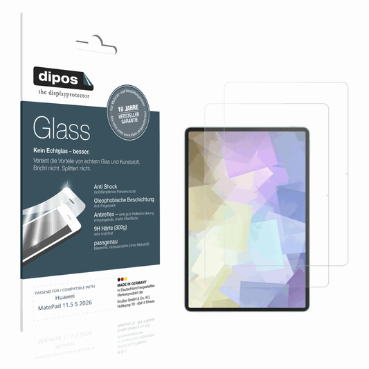 Matte Displayschutzfolie von dipos passend f�r Huawei MatePad 11.5 S 2026, 9H kratzfest und blasenfrei montiert