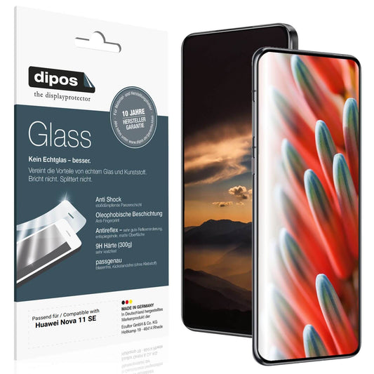 Matte Displayschutzfolie von dipos passend für Huawei Nova 11 SE, 9H kratzfest und blasenfrei montiert