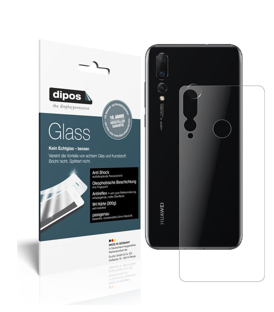 Matte Displayschutzfolie von dipos passend für Huawei Nova 4 Rückseite, 9H kratzfest und blasenfrei montiert