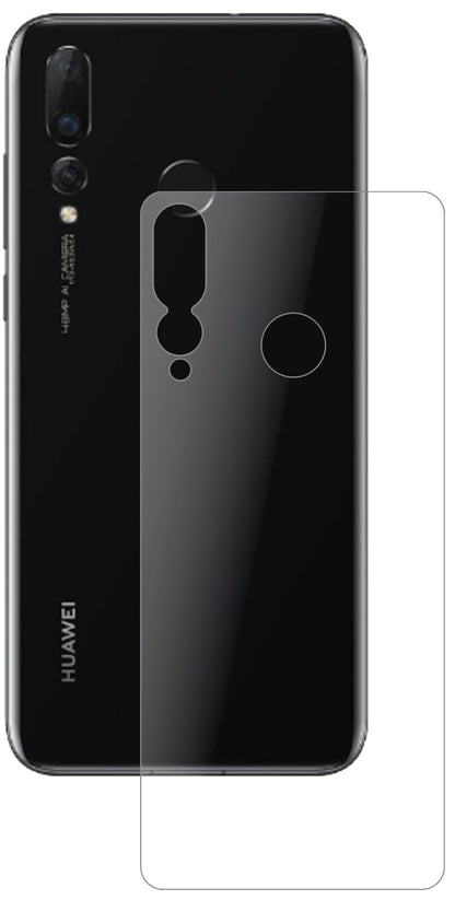 Matte Displayschutzfolie von dipos passend für Huawei Nova 4 Rückseite, 9H kratzfest und blasenfrei montiert
