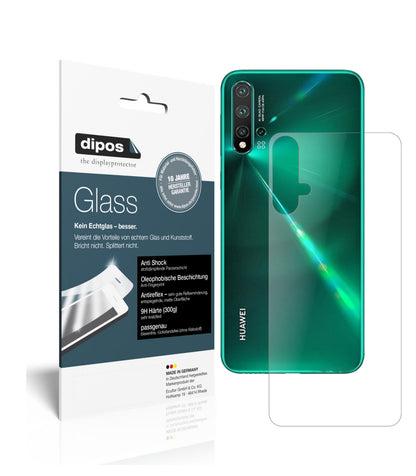 Matte Displayschutzfolie von dipos passend für Huawei nova 5 Pro Rückseite, 9H kratzfest und blasenfrei montiert