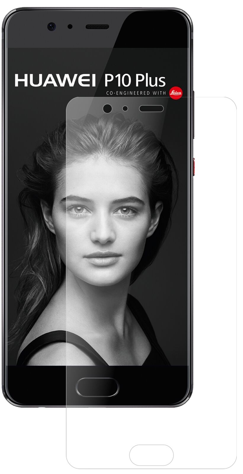 Matte Displayschutzfolie von dipos passend für Huawei P10 Plus, 9H kratzfest und blasenfrei montiert