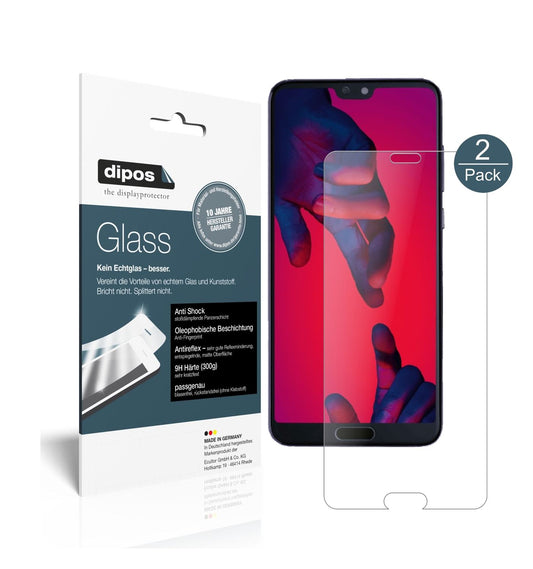 Matte Displayschutzfolie von dipos passend für Huawei P20, 9H kratzfest und blasenfrei montiert