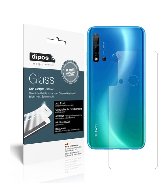 Matte Displayschutzfolie von dipos passend für Huawei P20 lite (2019) Rückseite, 9H kratzfest und blasenfrei montiert