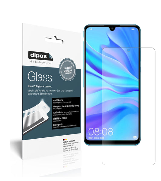 Matte Displayschutzfolie von dipos passend für Huawei P30 Lite (2020), 9H kratzfest und blasenfrei montiert