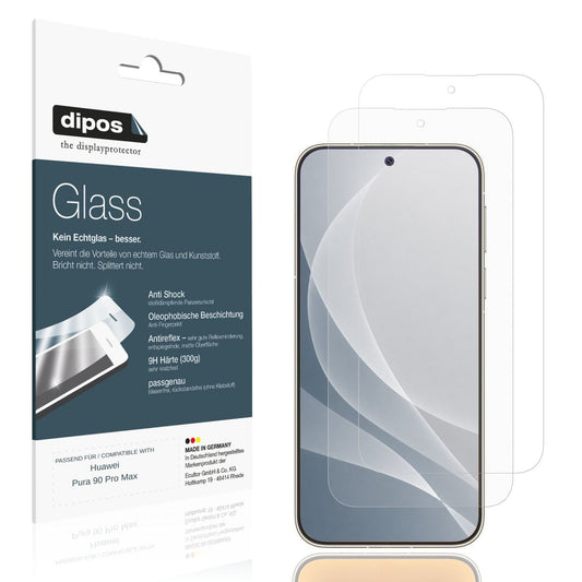 Matte Displayschutzfolie von dipos passend für Huawei Pura 90 Pro Max, 9H kratzfest und blasenfrei montiert
