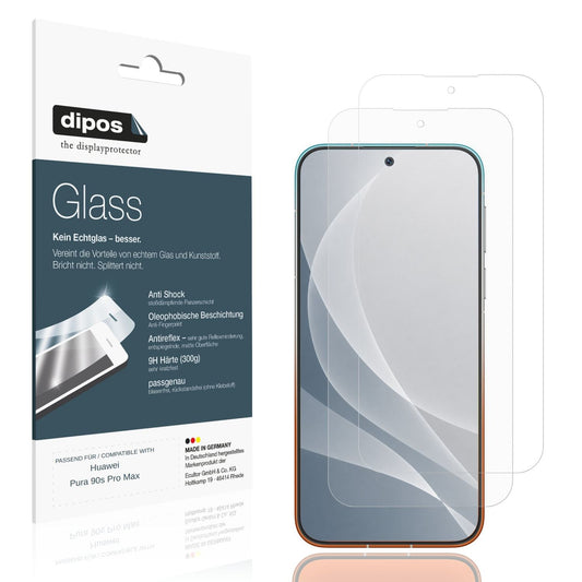 Matte Displayschutzfolie von dipos passend für Huawei Pura 90s Pro Max, 9H kratzfest und blasenfrei montiert