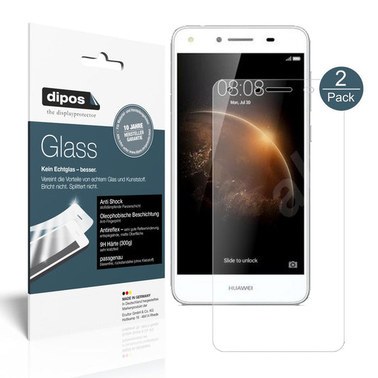 Matte Displayschutzfolie von dipos passend für Huawei Y6 II Compact, 9H kratzfest und blasenfrei montiert