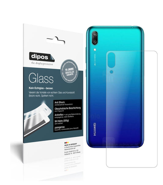 Matte Displayschutzfolie von dipos passend für Huawei Enjoy 9 Rückseite, 9H kratzfest und blasenfrei montiert