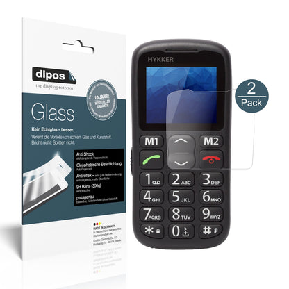 Matte Displayschutzfolie von dipos passend für Hykker Halo, 9H kratzfest und blasenfrei montiert