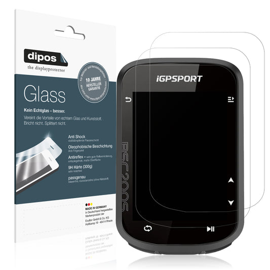 Matte Displayschutzfolie von dipos passend für iGPSport BSC200s, 9H kratzfest und blasenfrei montiert