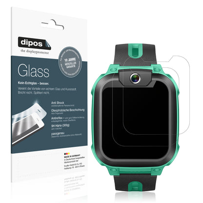 Matte Displayschutzfolie von dipos passend für Imoo Watch Phone Z1, 9H kratzfest und blasenfrei montiert