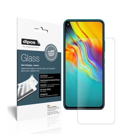 Matte Displayschutzfolie von dipos passend für Infinix Note 7 Lite, 9H kratzfest und blasenfrei montiert