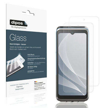 Matte Displayschutzfolie von dipos passend für Ingenico Axium DX8, 9H kratzfest und blasenfrei montiert
