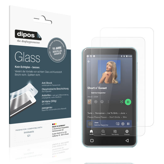 Matte Displayschutzfolie von dipos passend für innioasis G1, 9H kratzfest und blasenfrei montiert