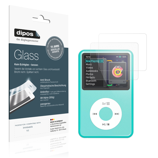 Matte Displayschutzfolie von dipos passend für innioasis Y1, 9H kratzfest und blasenfrei montiert