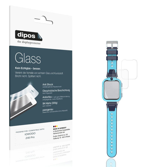 Matte Displayschutzfolie von dipos passend für IOWODO Z40 Pro, 9H kratzfest und blasenfrei montiert