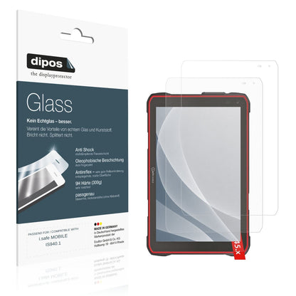 Matte Displayschutzfolie von dipos passend für i.safe MOBILE IS940.1, 9H kratzfest und blasenfrei montiert