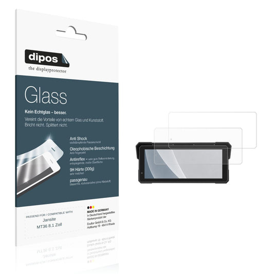 Matte Displayschutzfolie von dipos passend für Jansite MT36 8.1 Zoll, 9H kratzfest und blasenfrei montiert