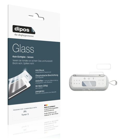 Matte Displayschutzfolie von dipos passend für JBL Tuner 3, 9H kratzfest und blasenfrei montiert
