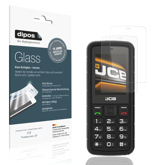 Matte Displayschutzfolie von dipos passend für JCB Tradesman 2F, 9H kratzfest und blasenfrei montiert