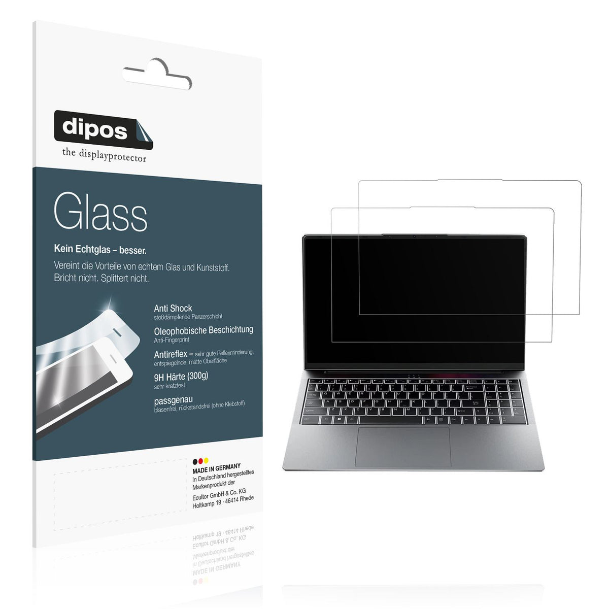 Matte Displayschutzfolie von dipos passend für Jumper J1 16 Zoll, 9H kratzfest und blasenfrei montiert