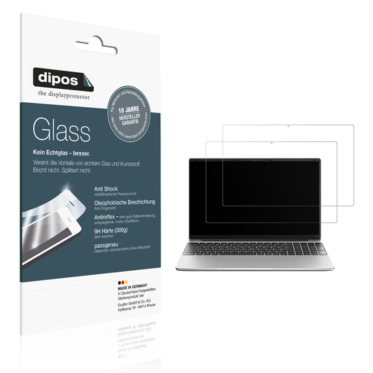 Matte Displayschutzfolie von dipos passend für Jumper S7HI12640 15.6 Zoll, 9H kratzfest und blasenfrei montiert