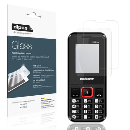 Matte Displayschutzfolie von dipos passend für Karbonn K5 Plus, 9H kratzfest und blasenfrei montiert