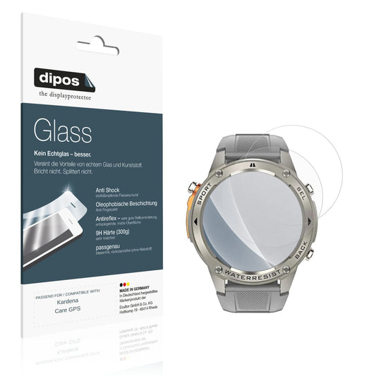 Matte Displayschutzfolie von dipos passend für Kardena Care GPS, 9H kratzfest und blasenfrei montiert
