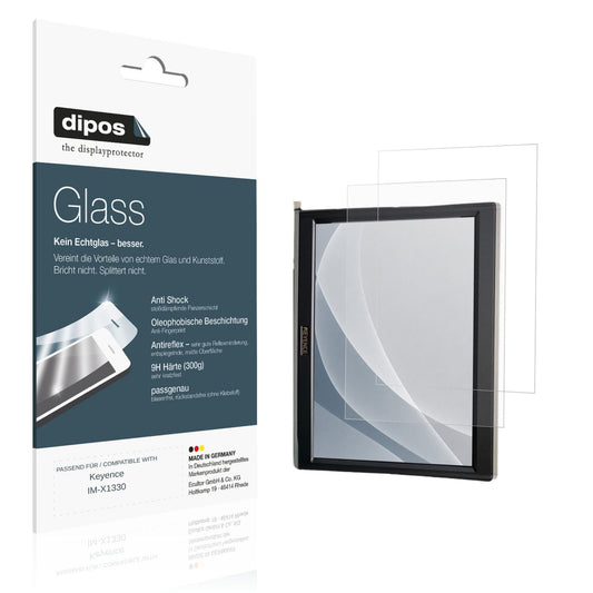 Matte Displayschutzfolie von dipos passend für Keyence IM-X1330, 9H kratzfest und blasenfrei montiert
