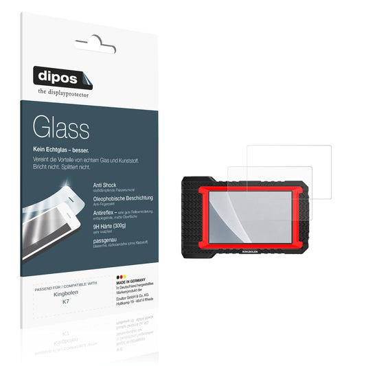 Matte Displayschutzfolie von dipos passend für Kingbolen K7, 9H kratzfest und blasenfrei montiert
