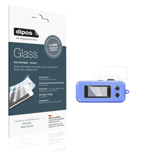 Matte Displayschutzfolie von dipos passend für Kizmyee MINI PIX-K9, 9H kratzfest und blasenfrei montiert